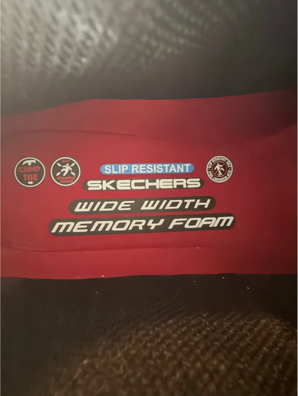 Skechers Wide Width Memory Foam Slip Resistant Shoes Size 8